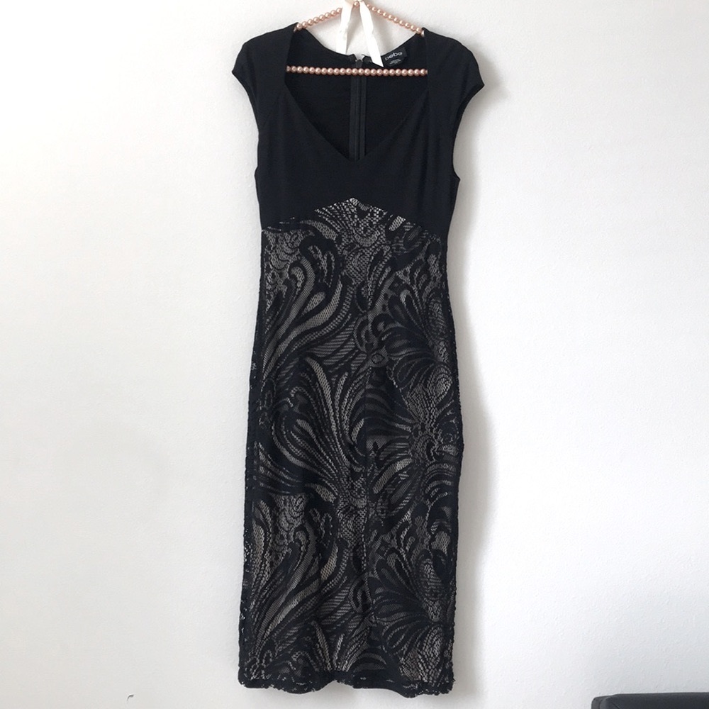 V NECK COCKTAIL DRESS